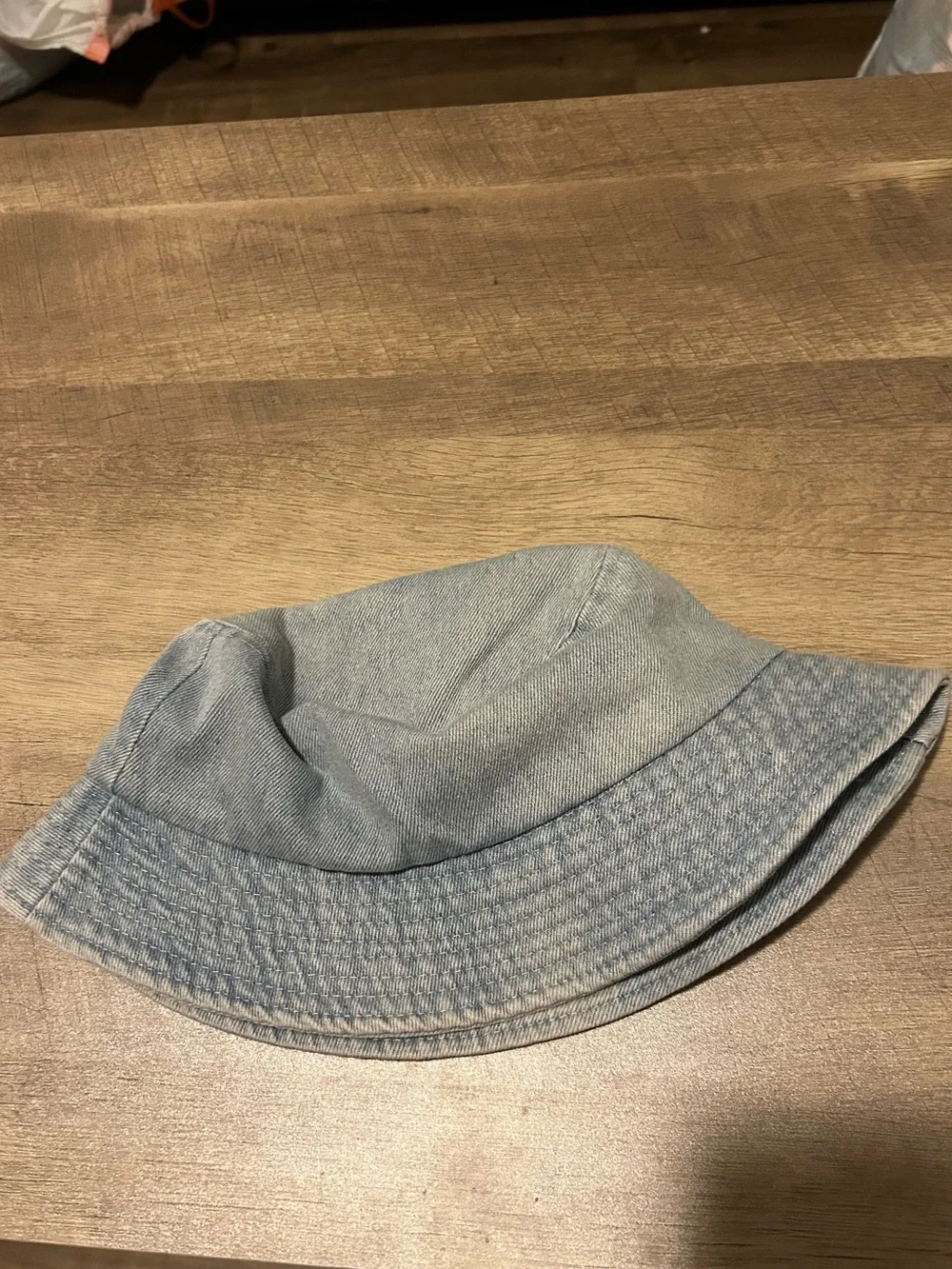 Fashion Nova Light Blue Denim Bucket Hat
